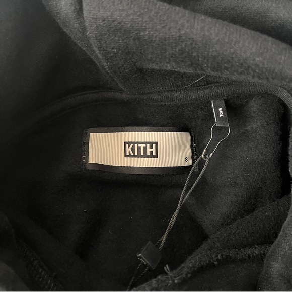 Classic Kith Box Logo Williams Logo Tonal Sweatshirt Hoodie Small New Black - Picture 4 of 6